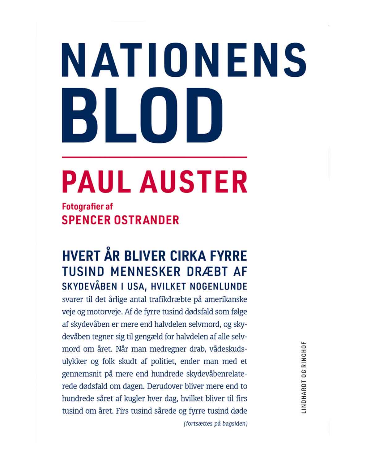 Nationens Blod, Paul Auster & Spencer Ostrander, Lindhardt og Ringhof, 2023